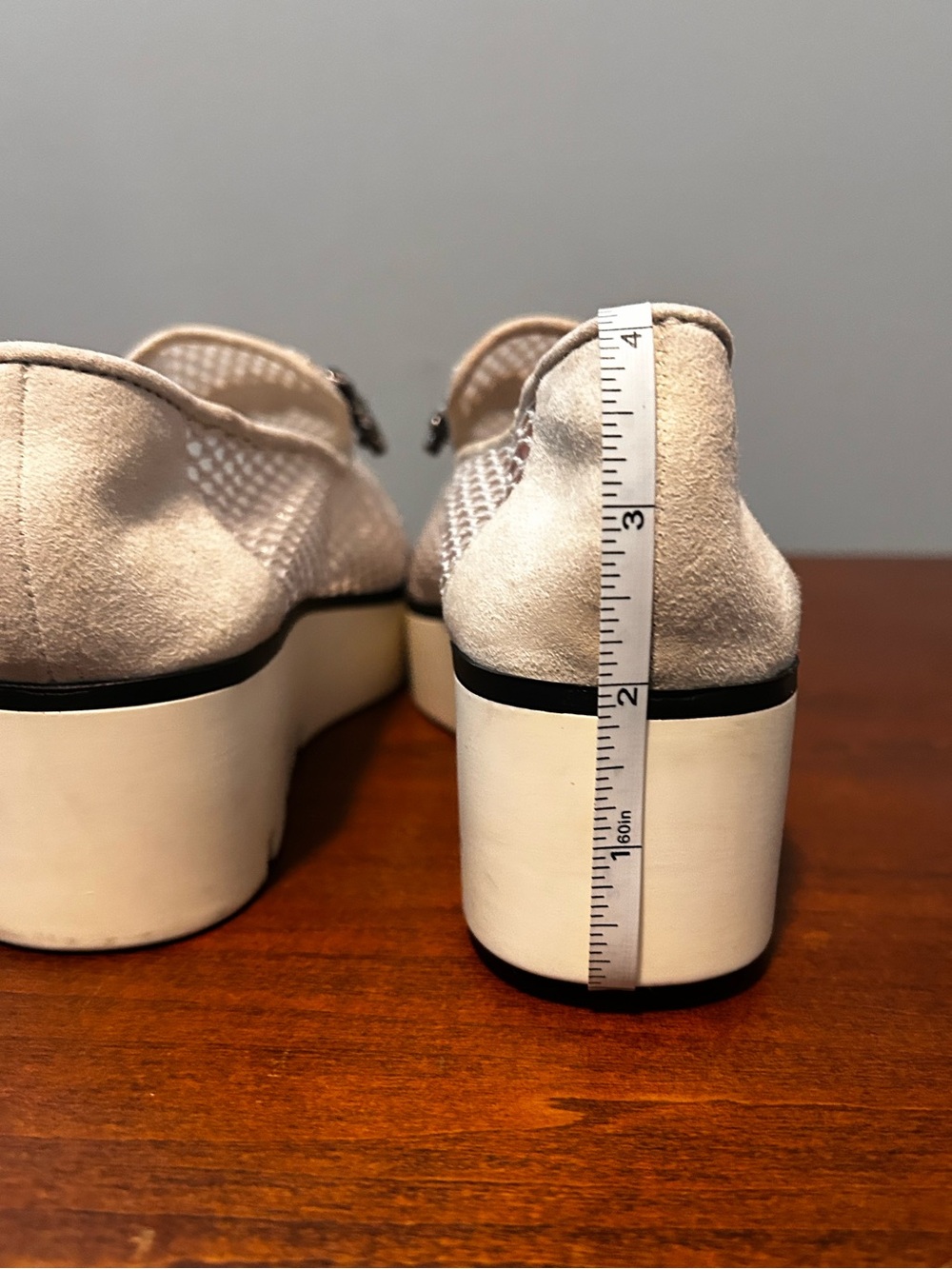 Karl Lagerfeld white Paris Bri Platform slip on Loafers 7.5 - Picture 10 of 14